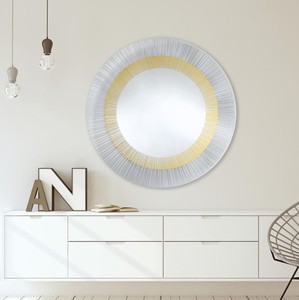 Casa Padrino luxe salon design miroir bronze Ø 105 cm - Meubles Design