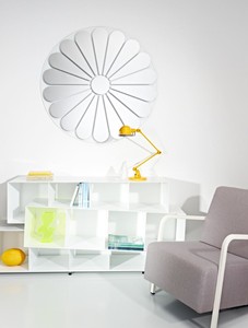 Casa Padrino miroir mural de luxe avec motif fleur Ø 105 cm - Miroir Design