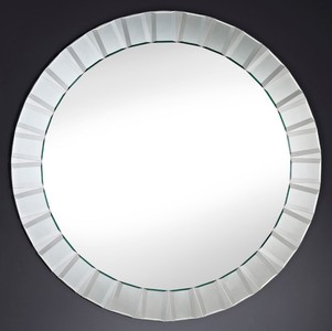 Casa Padrino miroir mural Ø 100 cm - Accessoires de Salon de Luxe