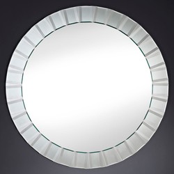 Casa Padrino miroir mural Ø 100 cm - Accessoires de Salon de Luxe