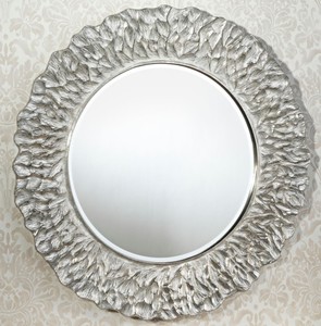 Casa Padrino Hôtel / Restaurant Miroir Argent Ø 110 cm - Qualité Luxe Casa Padrino Hôtel / Restaurant Miroir Argent Ø 110 cm - Qualité Luxe