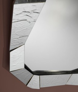 Casa Padrino Designer Wandspiegel Silber 92 x H. 127 cm - Designer Spiegel