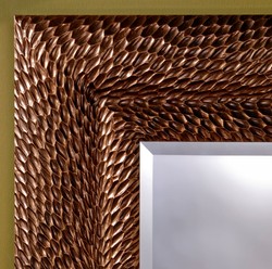Casa Padrino espejo de pared de diseño de lujo color cobre 116 x H. 140 cm - Muebles de Hotel y Accesorios