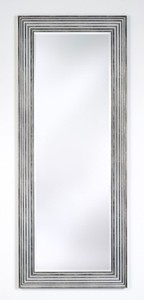 Casa Padrino luxury living room mirror silver / black 67 x H. 167 cm - Living Room Accessories Casa Padrino luxury living room mirror silver / black 67 x H. 167 cm - Living Room Accessories