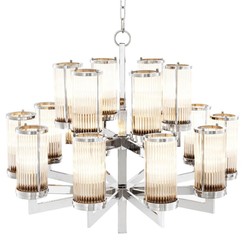 Casa Padrino Luxury Chandelier Silver 75.5 x H. 73 cm - Hotel Restaurant Furniture