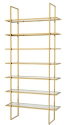 Casa Padrino luxury shelf cabinet gold 120.5 x 40 x H. 253 cm - Luxury Furniture