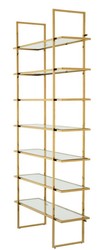 Casa Padrino luxury shelf cabinet gold 120.5 x 40 x H. 253 cm - Luxury Furniture