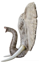 Casa Padrino parete decorativa elefante grigio 215 x 67 x H. 170 cm - Decorazione Murale di Lusso