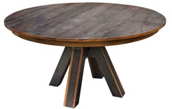 Casa Padrino tavolo da pranzo marrone scuro / nero Ø 150 x H. 77 cm - Mobili di Lusso per la Sala da Pranzo
