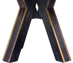 Casa Padrino tavolo da pranzo marrone scuro / nero Ø 150 x H. 77 cm - Mobili di Lusso per la Sala da Pranzo