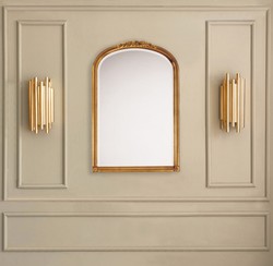 Casa Padrino miroir mural de style baroque or 63 x H. 94 cm - Miroir Baroque Casa Padrino miroir mural de style baroque or 63 x H. 94 cm - Miroir Baroque
