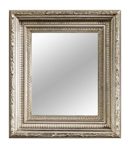 Casa Padrino Specchio barocco argento 32 x H. 37 cm - Accessori Soggiorno in Stile Barocco Casa Padrino Specchio barocco argento 32 x H. 37 cm - Accessori Soggiorno in Stile Barocco
