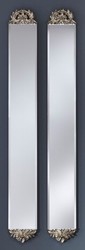 Casa Padrino Baroque Mirror Silver 15 x H. 124 cm - Baroque Style Furniture & Accessories