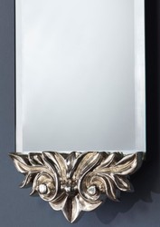 Casa Padrino Baroque Mirror Silver 15 x H. 124 cm - Baroque Style Furniture & Accessories