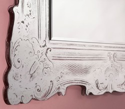 Casa Padrino Baroque Mirror Antique White 106 x H. 125 cm - Noble and Sumptuous Casa Padrino Baroque Mirror Antique White 106 x H. 125 cm - Noble and Sumptuous