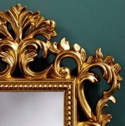 Casa Padrino specchio da parete barocco oro 40 x H. 50 cm - Mobili in Stile Barocco Casa Padrino specchio da parete barocco oro 40 x H. 50 cm - Mobili in Stile Barocco