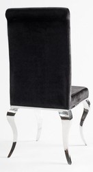Casa Padrino chaise de salle à manger de luxe bleu / argent - Chaise design - Baroque moderne
