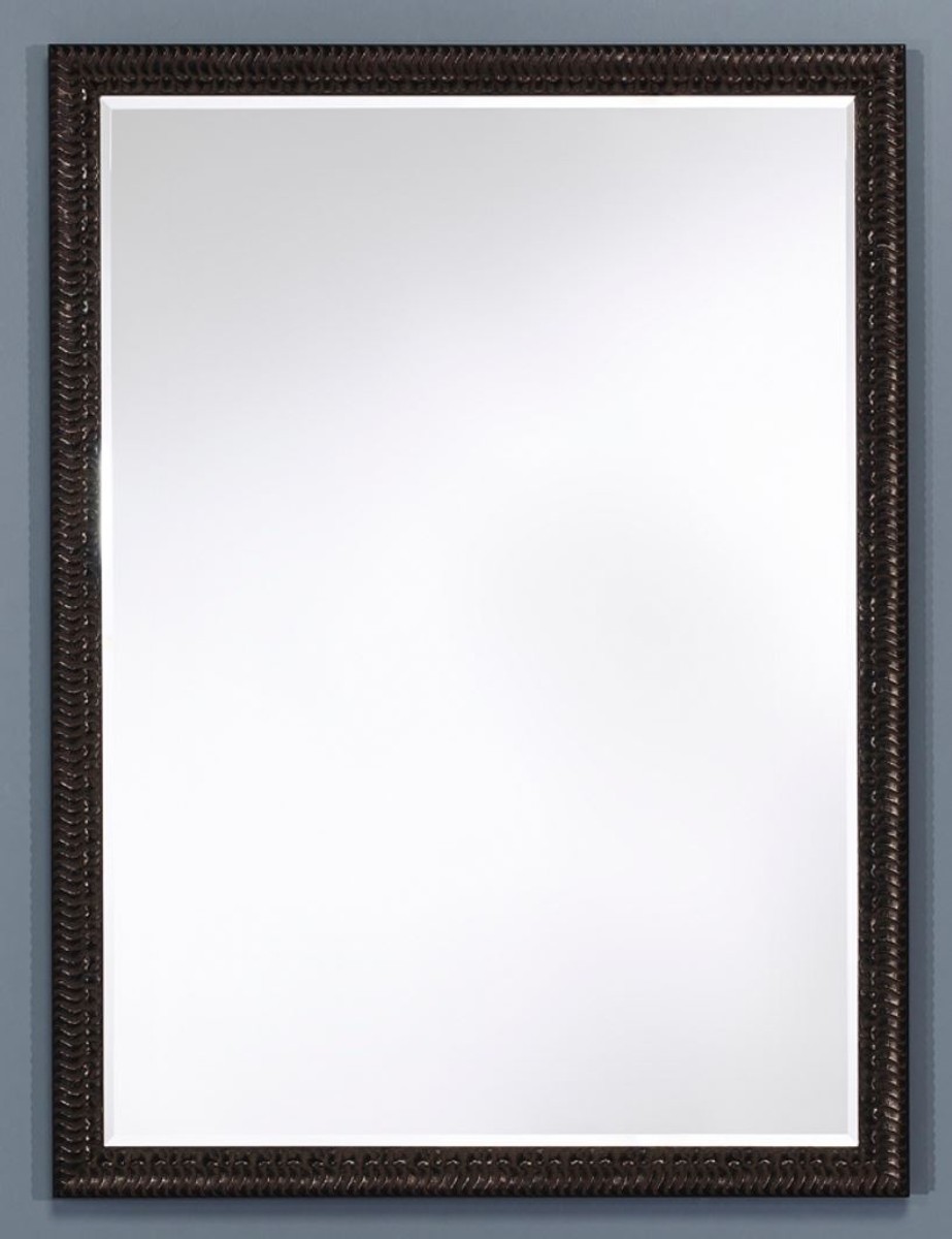 Casa Padrino baroque wall mirror black 56 x H. 75 cm - Furniture and Accessories in Baroque Style Casa Padrino baroque wall mirror black 56 x H. 75 cm - Furniture and Accessories in Baroque Style