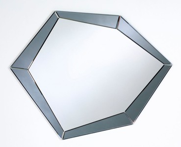 Casa Padrino Luxus Designer Spiegel Polygon Grey Grau wandspiegel, luxus wandspiegel, luxus spiegel, art deko, art deko spiegel, luxus spiegel, designer spiegel, casa padrino spiegel, hotel möbel, luxus möbel