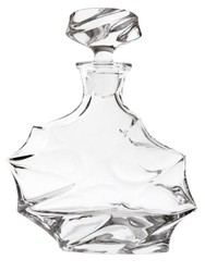 Casa Padrino Service à Whisky en Cristal - 5 pièces avec Carafe et 4 Verres - Transparent - 18 x 10,5 x H. 26 cm / 9 x 9 x H. 9,5 cm