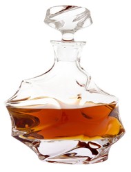 Casa Padrino Service à Whisky en Cristal - 5 pièces avec Carafe et 4 Verres - Transparent - 18 x 10,5 x H. 26 cm / 9 x 9 x H. 9,5 cm