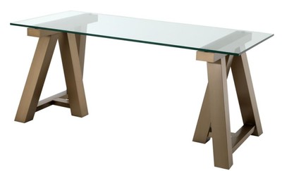 Casa Padrino scrivania di lusso ottone 180 x 80 x H. 78 cm - Mobili da Ufficio di Lusso