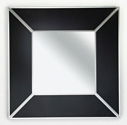 Casa Padrino miroir de luxe noir 90 x H. 90 cm - Mobilier de Luxe et Accessoires