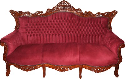 Casa Padrino Baroque divano 3 posti Master in Bordeaux / Marrone - Mobili soggiorno Couch Lounge - Edizione limitata Casa Padrino Baroque divano 3 posti Master in Bordeaux / Marrone - Mobili soggiorno Couch Lounge - Edizione limitata