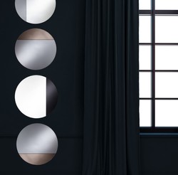 Casa Padrino miroir de luxe noir Ø 58 cm - Meubles Design et Accessoires