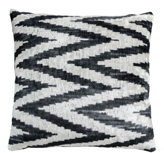 Casa Padrino Luxus Kissen Schwarz / Weiß 40 x 40 cm - Wohnzimmer Deko Accessoires