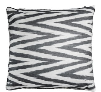 Casa Padrino Luxus Kissen Schwarz / Weiß 40 x 40 cm - Wohnzimmer Deko Accessoires