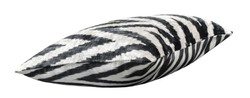 Casa Padrino oreiller de luxe noir / blanc 40 x 40 cm - Accessoires de Décoration de Salle de Séjour