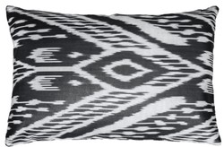 Casa Padrino Luxury Pillow Black / White 60 x 40 cm - Living Room Decoration Accessories