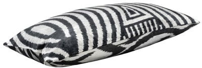 Casa Padrino oreiller de luxe mod2 noir / blanc 60 x 40 cm - Accessoires de Décoration de Salle de Séjour