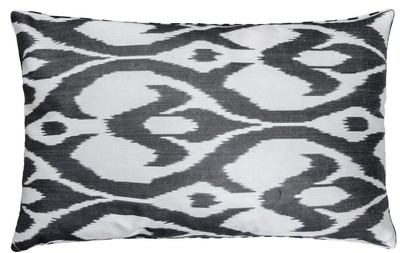 Casa Padrino Luxus Kissen Mod2 Schwarz / Weiß 60 x 40 cm - Wohnzimmer Deko Accessoires