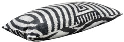 Casa Padrino cuscino di lusso mod2 nero / bianco 60 x 40 cm - Accessori Deco per il Soggiorno