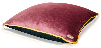 Casa Padrino Wohnzimmer Deko Kissen 2er Set Lila / Türkis / Gelb 50 x 50 cm - Luxus Kollektion
