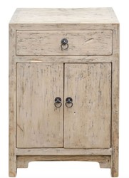 Casa Padrino Country House Style Chest of Drawers in Natural Colors, 50 x 40 x H. 75 cm