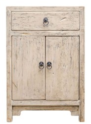 Casa Padrino Country House Style Chest of Drawers in Natural Colors, 50 x 40 x H. 75 cm