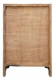 Casa Padrino Country House Style Chest of Drawers in Natural Colors, 50 x 40 x H. 75 cm