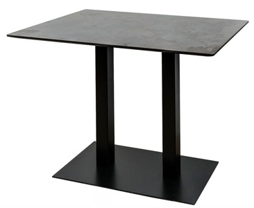 Casa Padrino tavolo da bar di lusso con piano in metallo rivestito in materiale sintetico 110 x 70 x H. 100 cm - Collezione di Lusso