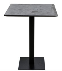 Casa Padrino tavolo da bar di lusso con piano in metallo rivestito in materiale sintetico 70 x 70 x H. 100 cm - Collezione di Lusso