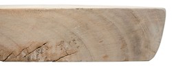 Casa Padrino Table de Bar de Luxe en Bois de Soar Massif, Naturel et Noir, 90-95 x 90-95 x 107 cm