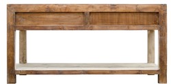 Casa Padrino country style console table with 4 drawers natural colors 170 x 45 x H. 85 cm - Country Style Console