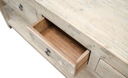 Casa Padrino country style console table with 4 drawers natural colors 170 x 45 x H. 85 cm - Country Style Console