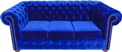 Divano a tre posti Casa Padrino Chesterfield in porpora 200 x 90 x H. 78 cm - qualità di lusso Divano a tre posti Casa Padrino Chesterfield in porpora 200 x 90 x H. 78 cm - qualità di lusso