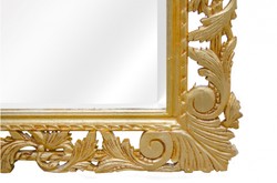 Casa Padrino Miroir Baroque Or Fait Main 193 x 110 cm - Miroir En Bois - Meubles Baroques