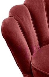 Casa Padrino fauteuil de luxe vin rouge / laiton 96,5 x 79 x H. 78 cm - Mobilier d'hôtel Design