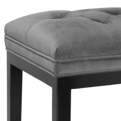Casa Padrino luxury bar chair dark gray / black 51 x 63 x H. 110 cm - Hotel Restaurant Club Furniture