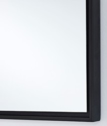 Casa Padrino espejo de lujo con marco de madera negro 35 x H. 130 cm - Espejo de Pared de Salón